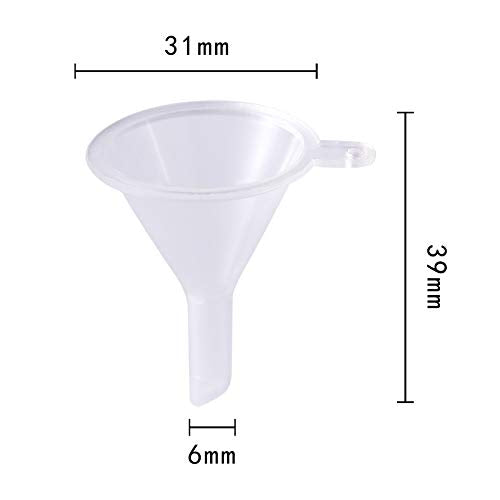 ICEYLI 10ml Empty Mascara Tube, Eyeliner Tube and Lip Gloss Tubes Rubber Inserts and Funnels for Castor Oil, Ideal Kit for...