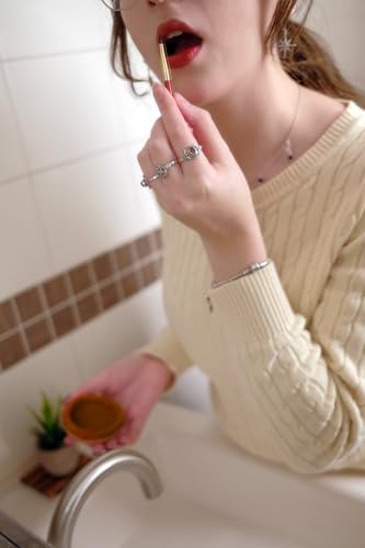 Aker Fassi Moroccan Clay Pot Lip Stain and Cheek Tint - Natural Long Lasting Lipstick for Women - Authentic Morocco Clay P...