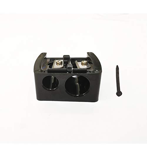 JOSALINAS Dual Makeup Sharpener (2 Pack) for Cosmetic Eyebrow Eyeliner Pencil Blue