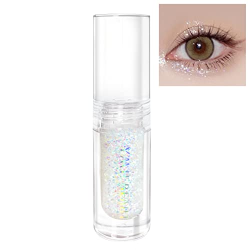 YMH BEAUTE Liquid Glitter Eyeshadow, Pigmented, Long Lasting, Quick Drying, Easy to Apply, Loose Glitter Glue for Eye Crys...