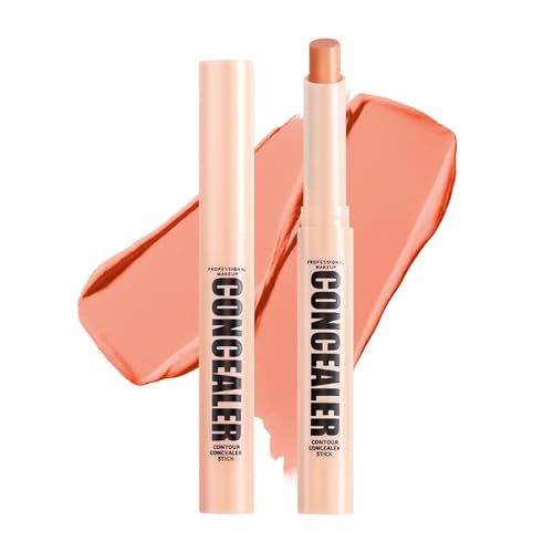 Boobeen Waterproof Concealer Stick, Soft Matte Cream Contour Concealer, For Blemishes, Dark Circles, Correction of Skin Co...