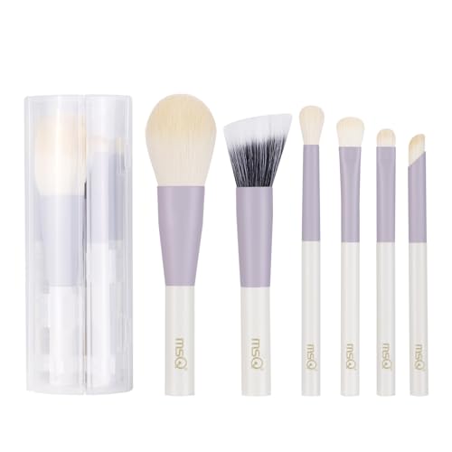 MSQ Make Up Brushes 6PCS Makeup Brush Set Premium Synthetic Powder Brush Blending Brush Eyeshadow Brushes Concealer Brush ...