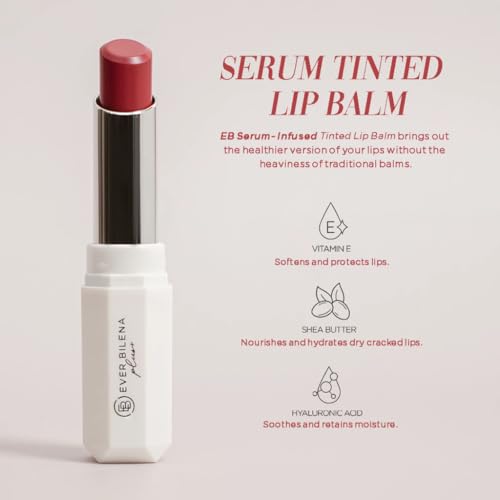 EVER BILENA Plus Serum Tinted Lip Balm 3.2g | Hydrating Lip Care with Long-Lasting Color | Nourishing Formula for Soft, Sm...
