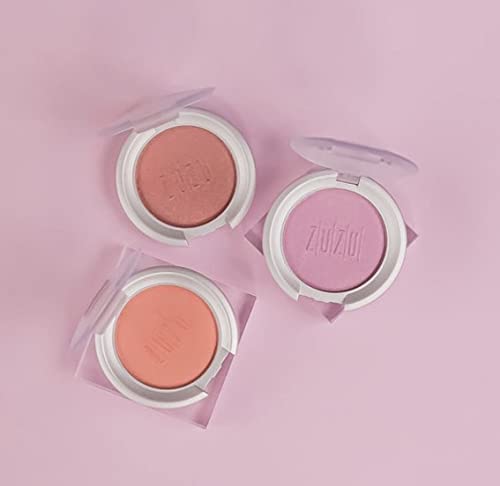 ZUZU LUXE Mineral Blush (Fascination - Lightly Toasted Cinnamon/Warm Shimmer), Natural, Paraben Free, Vegan, Gluten-free, ...