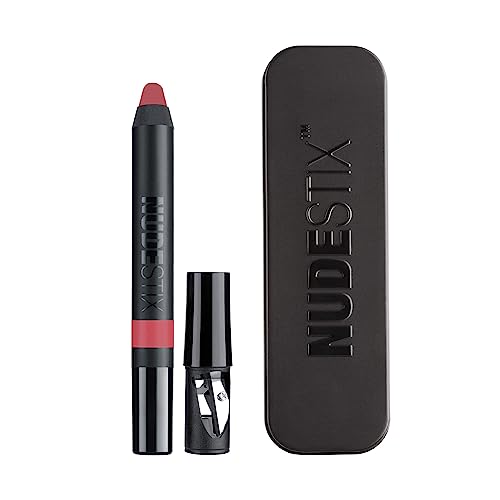 Nudestix Magnetic Matte Lip Color – 3-in-1 Long-Wear Lipstick, Lip Liner & Lip Stain Pencil | Kiss-Proof, Transfer-Proof, ...
