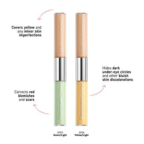 Physicians Formula Cream Dual-Ended Concealer Stick Green/Light, Neutralizing, Dark Circles, Scars, Blemishes, Eyes