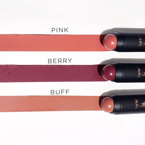 tarte Maneater Silk Stick Blush – Creamy Blendable Color for Cheeks & Lips with Diamond Powder for a Smooth, Hydrated, Nat...