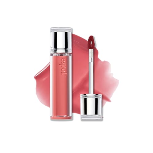 Espoir Couture Lip Tint Glaze #17 Ginger Peach | Volumizing Lip Stain with Juicy Texture, Long-Lasting & Vibrant Colors, M...