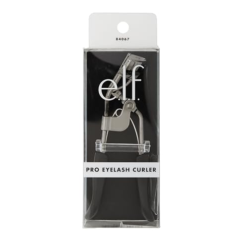 e.l.f. Pro Eyelash Curler, Strong, Contoured, Eye-Opening, Voluminous Lashes, Includes Additional Rubber Replacement Pad, ...