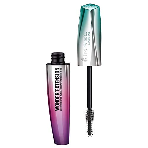 Rimmel London Wonder'Extension Mascara, Lengthens, No Clumps, Smudge-Proof, 003, Extreme Black, 0.37oz