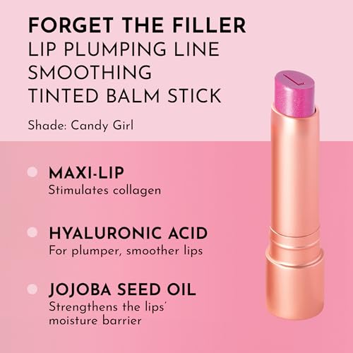 Lawless Forget the Filler Lip Plumping Line Smoothing Tinted Balm - Candy Girl - Premium Tinted Lip Balm with Natural Ingr...