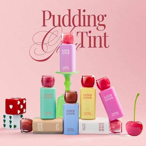 LOVB LOVB Pudding Glow Korean Lip Tint | Natural Lip Stain | Gloss to Stain | Long-Lasting & Non-Sticky | Lightweight Lip ...