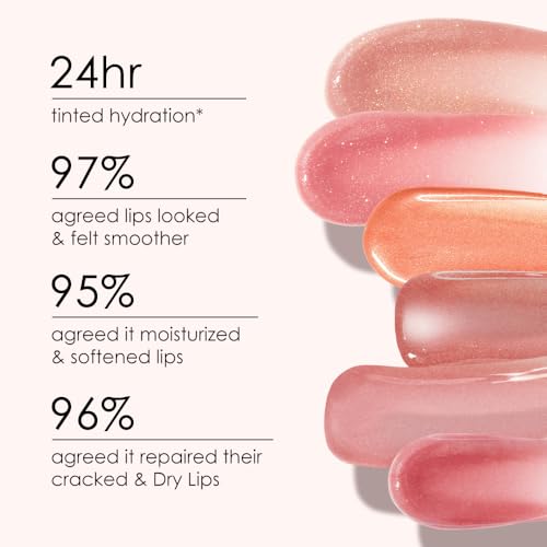 CATKIN Tinted Lip Balm Glitter Lip Stain Ultra Hydrating Lip Moistrurizer Lip Care with Vitamin E Nourishing For Cracked &...