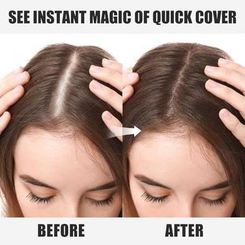 Root Touch Up Stick, Instant Gray Hair Cover Concealer Stick, 2-In-1 Double Head Hair Color Finishing, Hair Mascara Brush ...