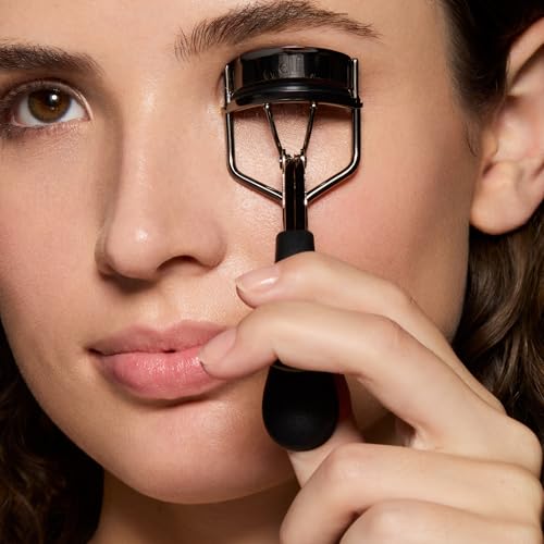 e.l.f. Pro Eyelash Curler, Strong, Contoured, Eye-Opening, Voluminous Lashes, Includes Additional Rubber Replacement Pad, ...
