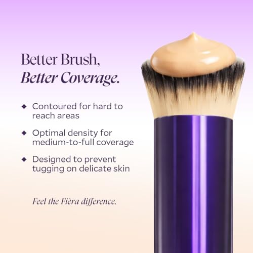 Contoured Concealer Brush for Eyes & Nose – Precise Blending Makeup Brush for Flawless Coverage – Soft, Non-Shedding, Crue...