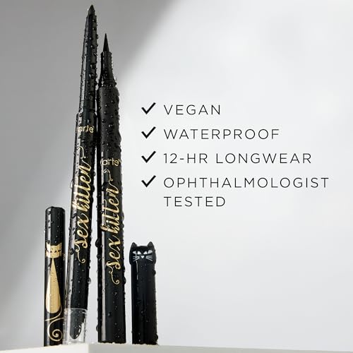 tarte sex kitten liner – Black Full Size Eyeliner Pen with Mineral Pigments for Bold, Nourished Lashes, Waterproof, All-Da...