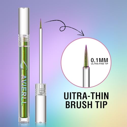 Corlo Metallic Chameleon Eyeliner, Glitter Liquid Eyeshadow Multi-Dimensional Long-lasting Colorful Multi-Reflective Multi...