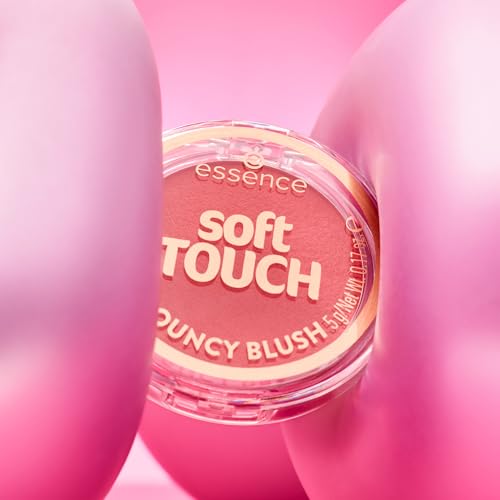 essence | Soft Touch Bouncy Blush | Lightweight, Buildable Cream to Powder Blush | Long-Lasting Natural Flush | Vegan & Cr...
