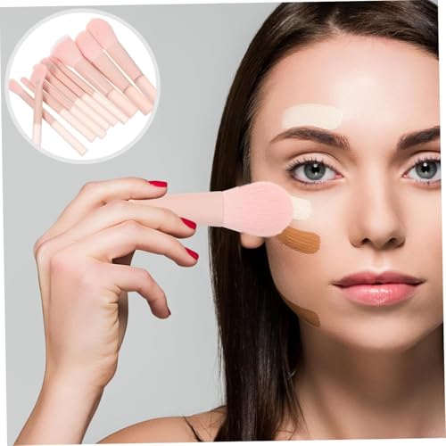 10-Piece Makeup Brush Set, Premium Synthetic Face & Eye Brushes for Foundation, Concealer, Blush and Eyeshadow, Lightweigh...