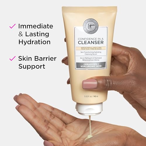 IT Cosmetics Confidence in a Cleanser - Hydrating Serum Foaming Face Wash With Hyaluronic Acid & Ceramides, Gentle Makeup ...