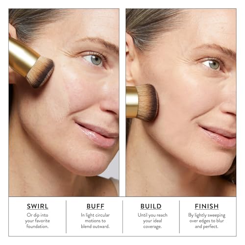 LAURA GELLER NEW YORK Cosmetic Professional Makeup Brushes - Cruelty-Free - 06 Full Coverage Foundation Blending Brush