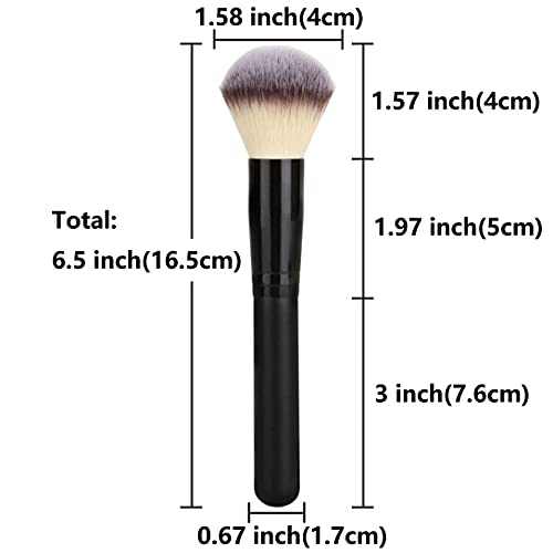 RN BEAUTY Makeup Brush Powder Brush Foundation Blush Bronzer Contour Face Blender Brush Professional Mineral Blending Buff...