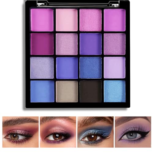 Boobeen Colorful Eyeshadow Palette Makeup-16 Colors, Matte and Glitter Eyeshadow, Bright Eyeshadow palettes, Blendable, Ea...