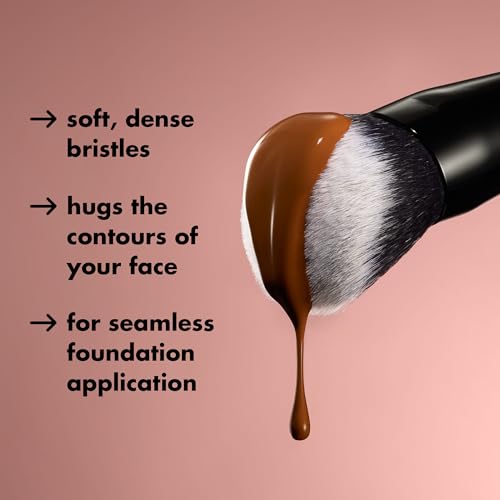 e.l.f. Smooth Swipe Foundation Brush, Face Makeup Brush For A Natural-Looking Finish, For Liquid & Cream Formulas, Vegan &...