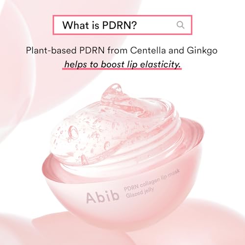 Abib PDRN Collagen Lip Mask Glazed Jelly 0.38 fl oz | Korean Lip Butter Balm Overnight Sleeping Mask Hydrating Care Moistu...