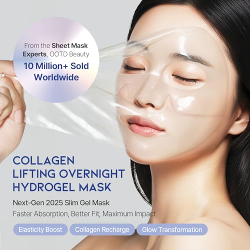 #OOTD Collagen, Hyaluronic Acid & Peptides for Elasticity, Hydration, and Firming. Lifting Hydrogel Sheet Mask - Face Mask...