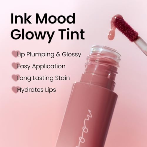 Peripera Ink Mood Glowy Tint | Lip-Plumping, Naturally Moisturizing, Lightweight, Glow-Boosting, Long-Lasting, Comfortabl...