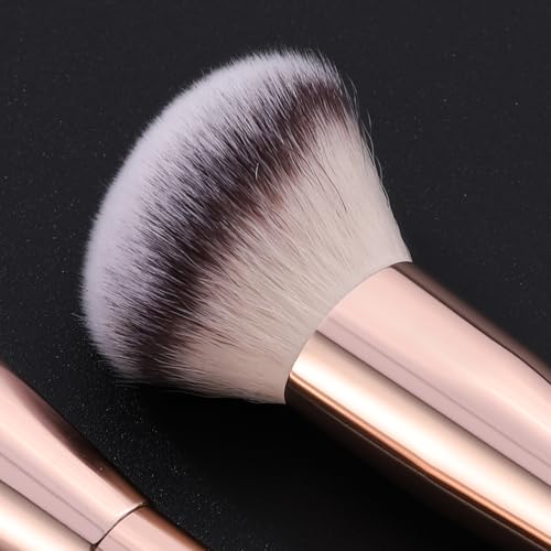 GEMSANVA Foundation Brush & Concealer Brush - Multi-Use Dual Ended Makeup Contour Brush for Cream, Liquid, Powder