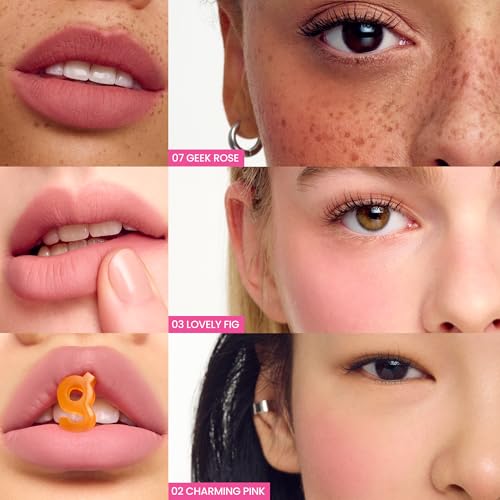 COLORGRAM NUDE BLUR TINT 02 CHARMING PINK | Soft Velvet Matte Lip Stain & Cheek | Lightweight Blurring Tint for a Smooth &...