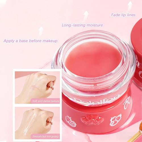 9 PCS Bee Lip Balm Honey Pot, Fruit Moisturizing Propolis Lip Mask, Lip Mask Overnight Propolis Moisturizing Lip Balm Hydr...