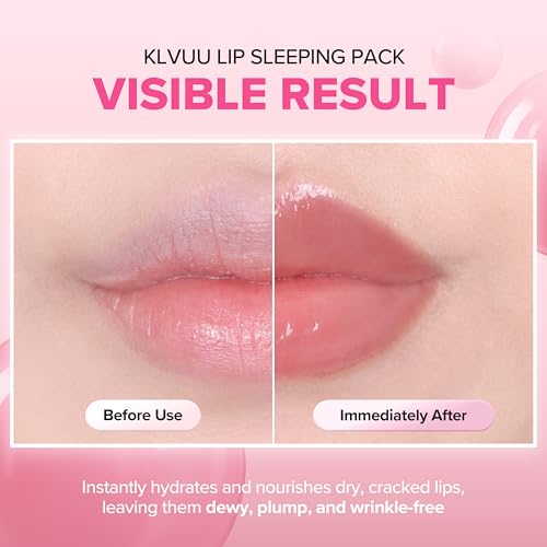 Klavuu Lip Mask Sleeping Pack (0.7oz) – Overnight Deep Hydrating Korean Lip Balm Treatment for Very Dry, Chapped Lips | Li...
