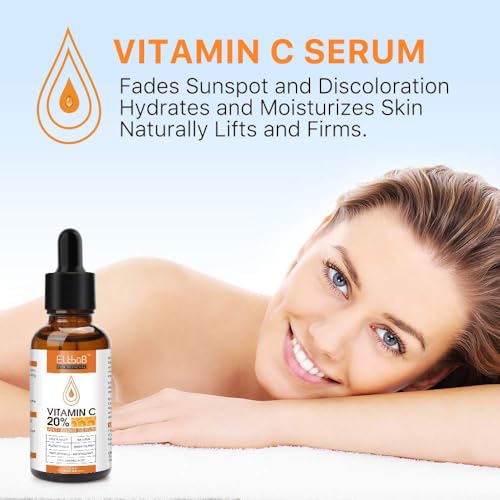 Anti Aging Vitamin C Serum Hyaluronic Acid Serum Set - with Hyaluronic Acid, Skin Care Set Boost Skin Collagen,Hydrate & P...