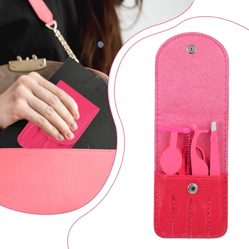 YUXIANLB Lash Applicator Tool Set Eyelash Extension Tweezers 5 Pcs Soft Brush False Eyelashes Applicator for Beginners Pro...