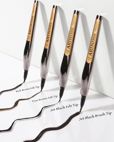 Absolute New York Artistique Easy Grip Liquid Eyeliner, Ultra Fine, Precision Tip, Waterproof (Jet Black Felt Tip)