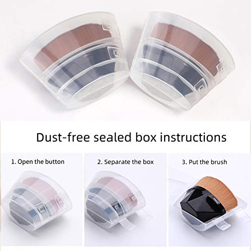 Foundation Brush Makeup Brush with Case, Black