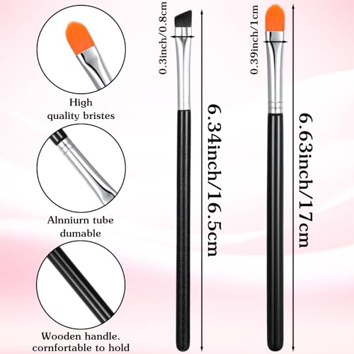 6 Pcs Eye Shadow Primer Applicator Brush for Blending Concealer Professional Flat Makeup Concealer Eyeshadow Brow Brushes ...