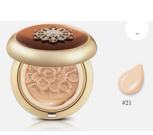 THE WHOO Essence Cushion No.21 (Original 15g + 2 Refill) + Holiday Set (Base Pink 8ml, Lip Rouge # Red Orange 1.3g, Founda...