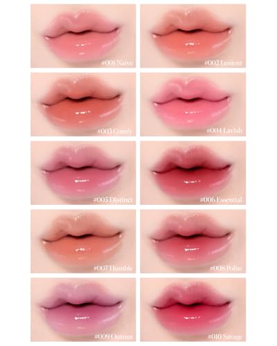 CORALHAZE Volumizing Lip Fondue (09 Outrun), Melting Lip Balm, Honey Jelly Glaze, Hydrating Glossy Plumper, High Shine Gla...