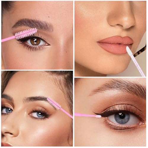 200 PCS Eyelash Extension Supplies Kit include a disposable micro swab brush, eyebrow comb, lip balm brush, mascara brush,...
