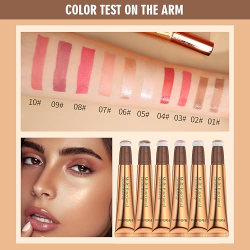 QIC Liquid Contour Stick Waterproof Liquid Bronzer Stick Long-Lasting Cream Contour Makeup for Natural Matte Finish (01 Li...