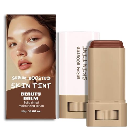 Beauty Balm Serum Boosted Skin Tint, Contour Stick with Serum Benefits, Skin Tint for Black Women, Solid Tinted Contour Fo...