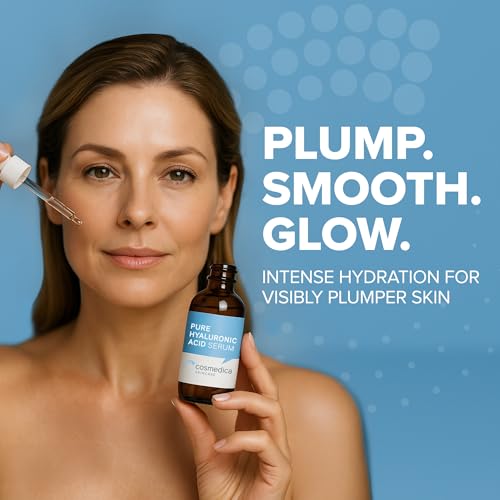 Hyaluronic Acid Serum for Skin 100% Pure-Anti-Aging Serum - Intense Hydration + Moisture, Non-greasy, Paraben-free Hyaluro...