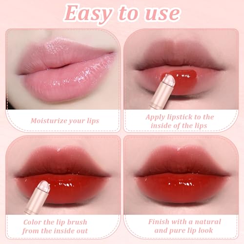 2pcs Silicone Lip and Concealer Makeup Brushes, Premium High Elastic Silicone Brush Set, Lip Mask Applicator Silicone Lip ...