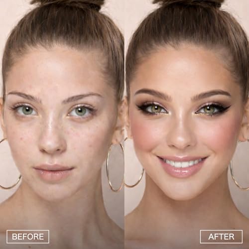 UCANBE All in One Baked Makeup Palette – Eyeshadow, Blush & Bronzer Face Kit, Neutral Pigmented Colors, Travel Size Compac...