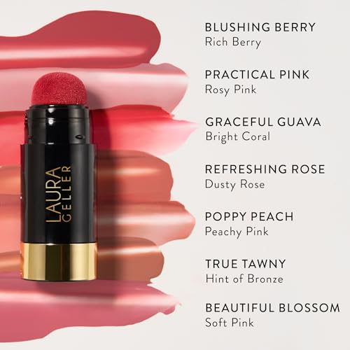 LAURA GELLER NEW YORK Serum Blush Tint, Lightweight Liquid Blush for Cheeks, Weightless Watercolor Sheer Finish, Refreshin...